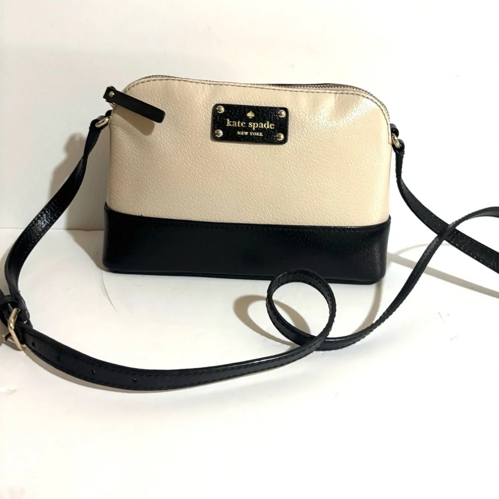 Kate Spade Elegant Black and Cream Crossbody